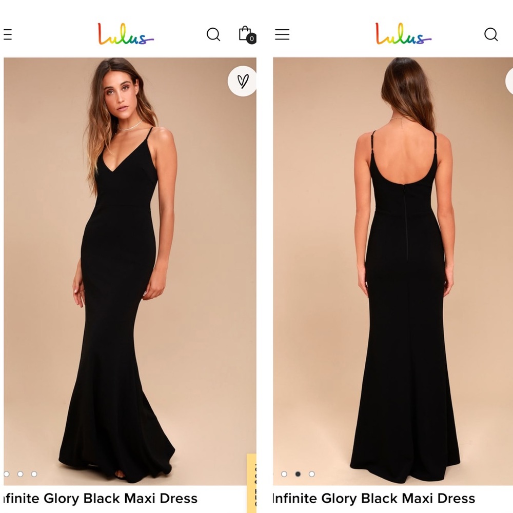Lulu’s - Black Floor-Length Dress